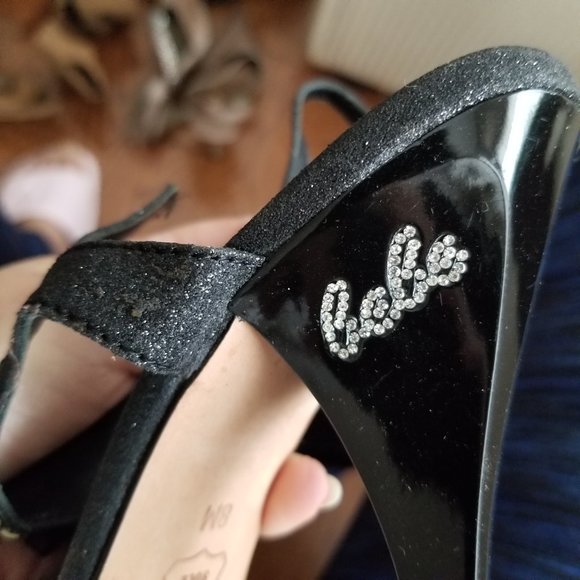 bebe Black high heels women size 8 - Picture 4 of 7